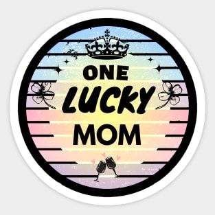 One Lucky Mom Sticker